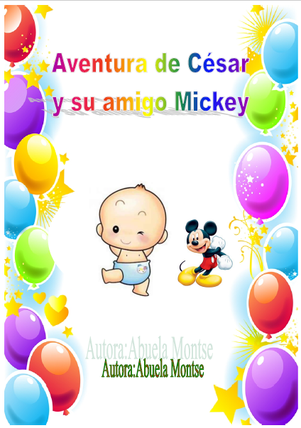 Aventura d eCesar y su amigo Mickey portada